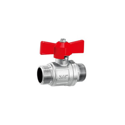 LT-1045FM Messing-Gewinde Kugelventil geschmiedet Messing Kugelventil mit Virgin Ptfe Sitz und Blow-out Proof Stamm