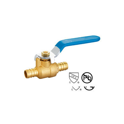 hochwertige Plain oder Bronze Beschichtung Pex X 3/8 "-1" Pex Kugelventil mit Abfluss 600WOG Messing