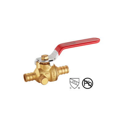Pex X Pex Kugelventil mit Abflussplatte oder Bronzebeschichtung WOG für Rohrverbindungsanschluss1/2??-1?? ((600WOG,150WSP)