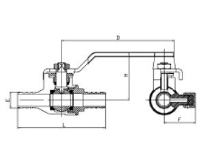 Pex X Pex Kugelventil mit Abflussplatte oder Bronzebeschichtung WOG für Rohrverbindungsanschluss1/2??-1?? ((600WOG,150WSP)