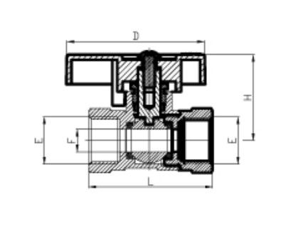 Zinklegierung Messing Kugelventil weibliche und männliche Griff Stahl mit Chromplattierung 1/2 Zoll Kugelventil mit Gewinde