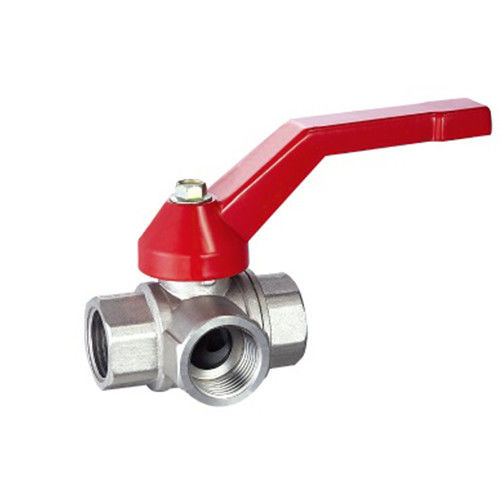 MB Fabrik Drei Kugelventile weibliche Metallverbindung NPT BSP Garn Messing Kupfer Kugelventil Wasserventil