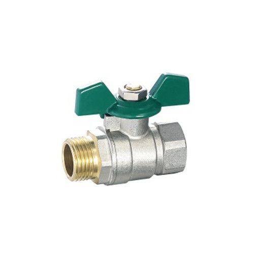 Allgemeine NPT BSP Weibliche Gewinde Kugelventil Messing Kupfer geschmiedet Messing Kugelventil Blow-out Proof Stamm Al Handgriff