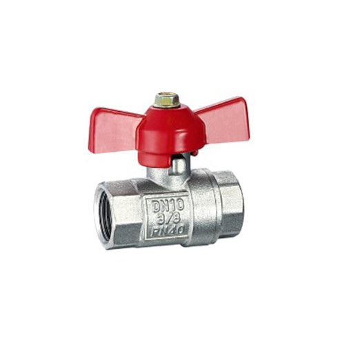 HPb59-1 Miniventil Kugelventil Jungfrau Ptfe Sitz Messing Kugelventil mit -20C-180C Arbeitstemperatur
