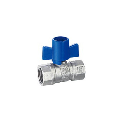 Messing-Gewinde Kugelventil geschmiedet Kugelventil mit Jungfrau Ptfe Sitz und Blow Out Proof Stamm