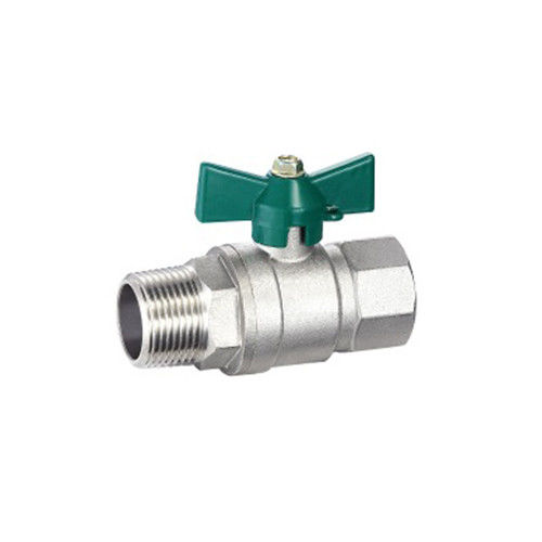 Messing männliches Gießkugelventil geschmiedet Messingkugelventil mit Virgin Ptfe Sitz und Blow-out Proof Stamm