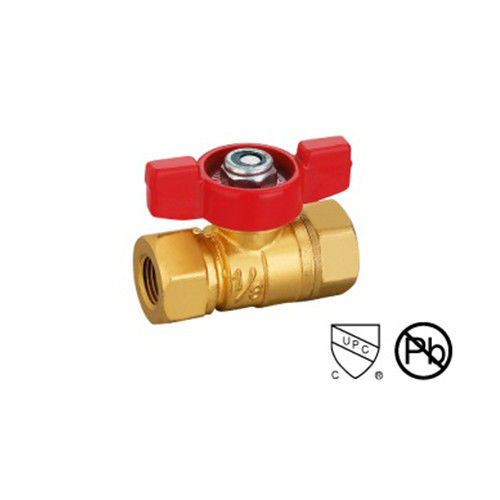 1/8-1/4 Mini Kugelventil mit ANSI B1.20.1 600 Kugelventil aus Wog-Brass