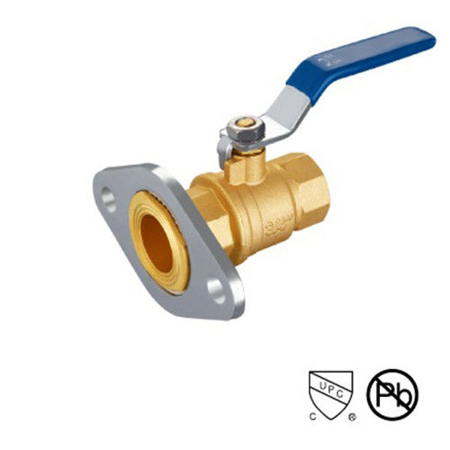STD-Portflansche Messing 1/ 2 Zoll Lötkugelventil Flansche End Stahl Chromplattierung 3/4 "