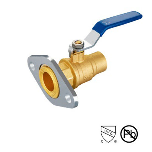 Flansche End Stahl 1 / 2 Zoll Gewindeventil mit Chrom Plattierung STD Port Ballventil