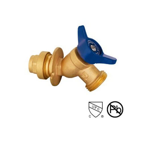 SS Schnellverbundene Messing-Stop-Ventil / Schlauch Bibb-Ventil-Abfluss mit Aluminium-Griff 1/2 "